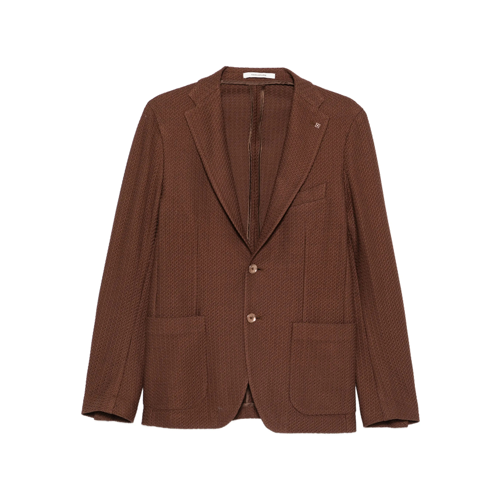 Tagliatore Textured Buttoned Blazer