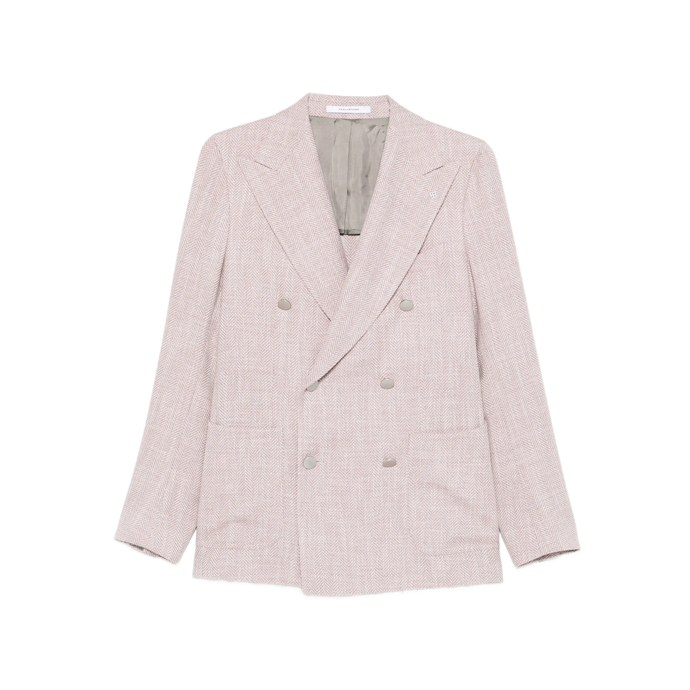 Tagliatore Double-breasted Herringbone Blazer