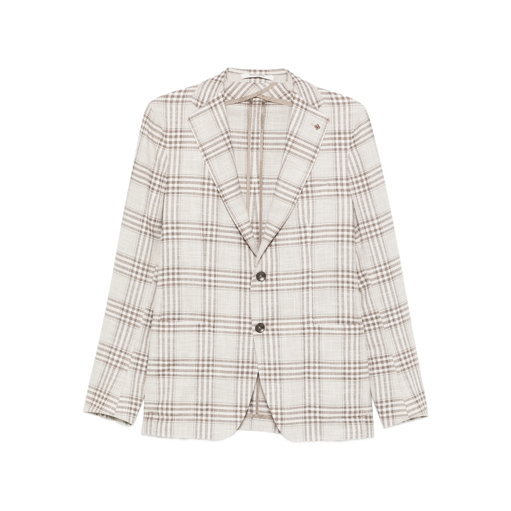 Tagliatore Checked Single-breasted Blazer