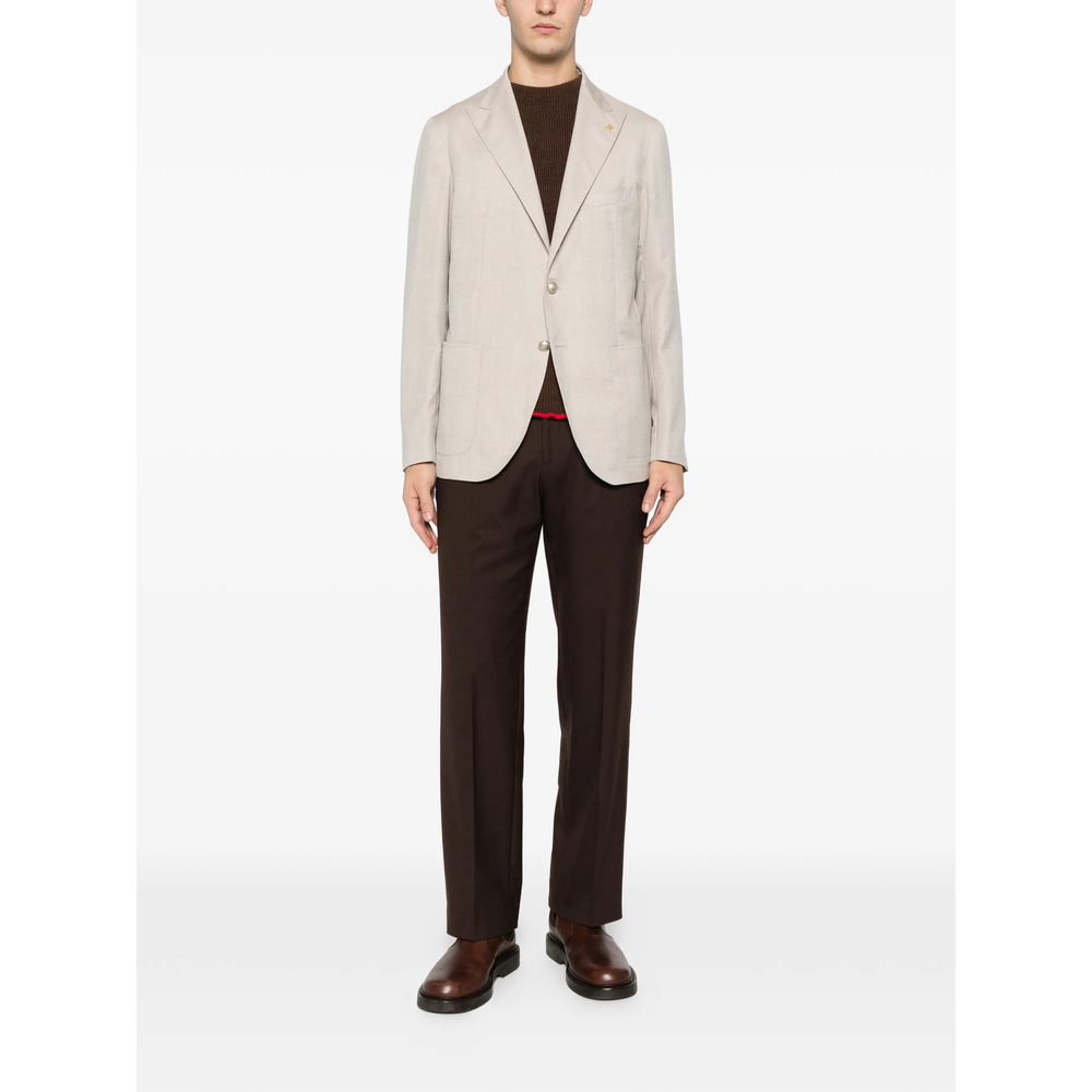 Patch-Pocket Two-Button Blazer