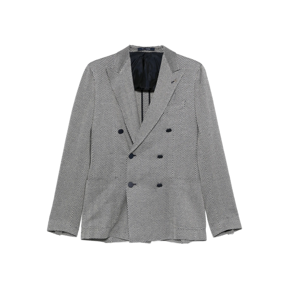 Tagliatore Herringbone Double-breasted Blazer