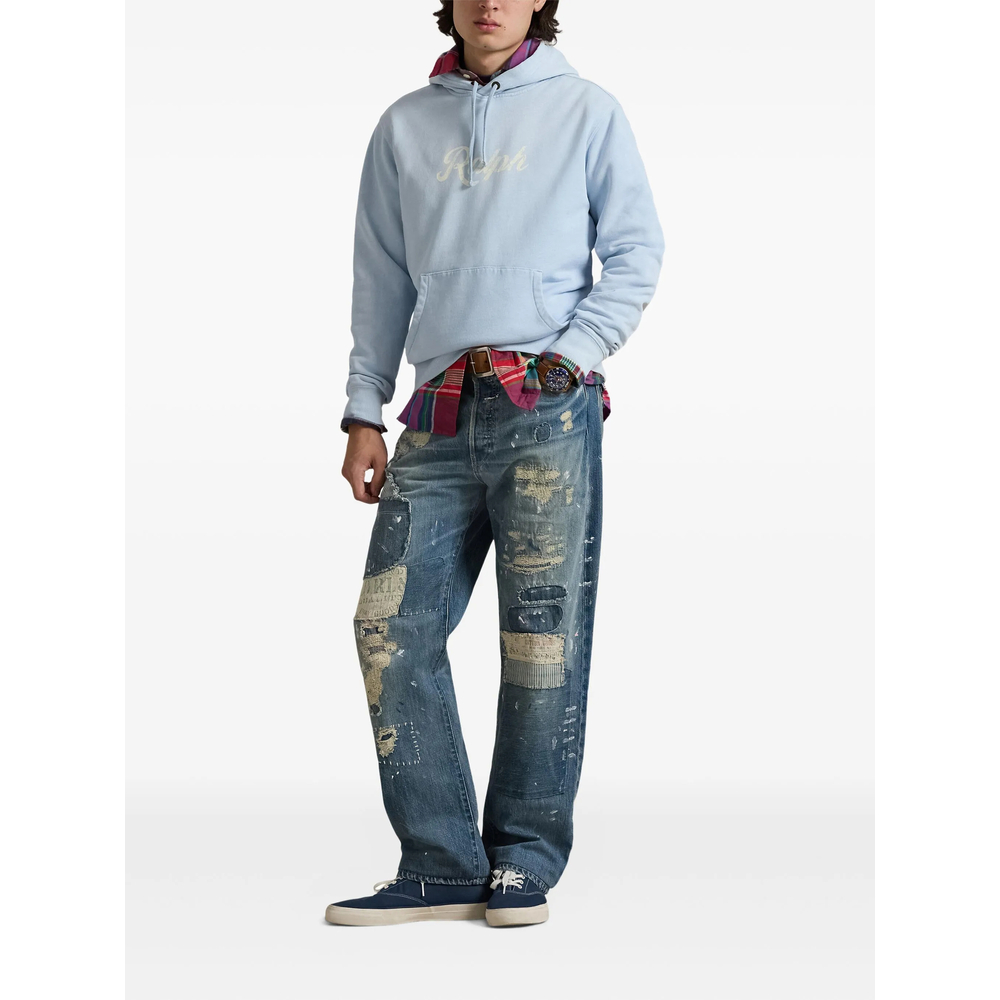 Logo-Print Drawstring Hoodie
