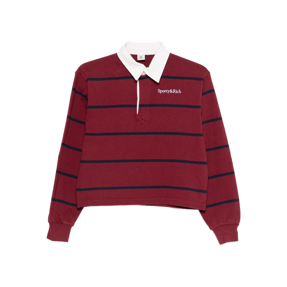 Sporty & Rich Sherif Logo Rugby Polo Top