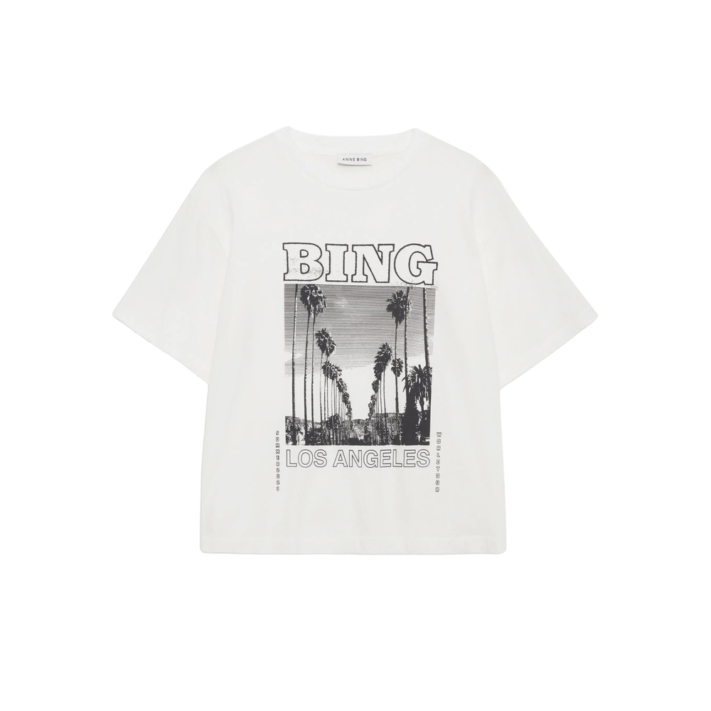 Anine Bing LOUIS TEE BING TOUR - IVORY