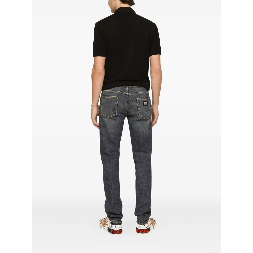 Cotton Piqué Polo-Shirt With Branded Tag