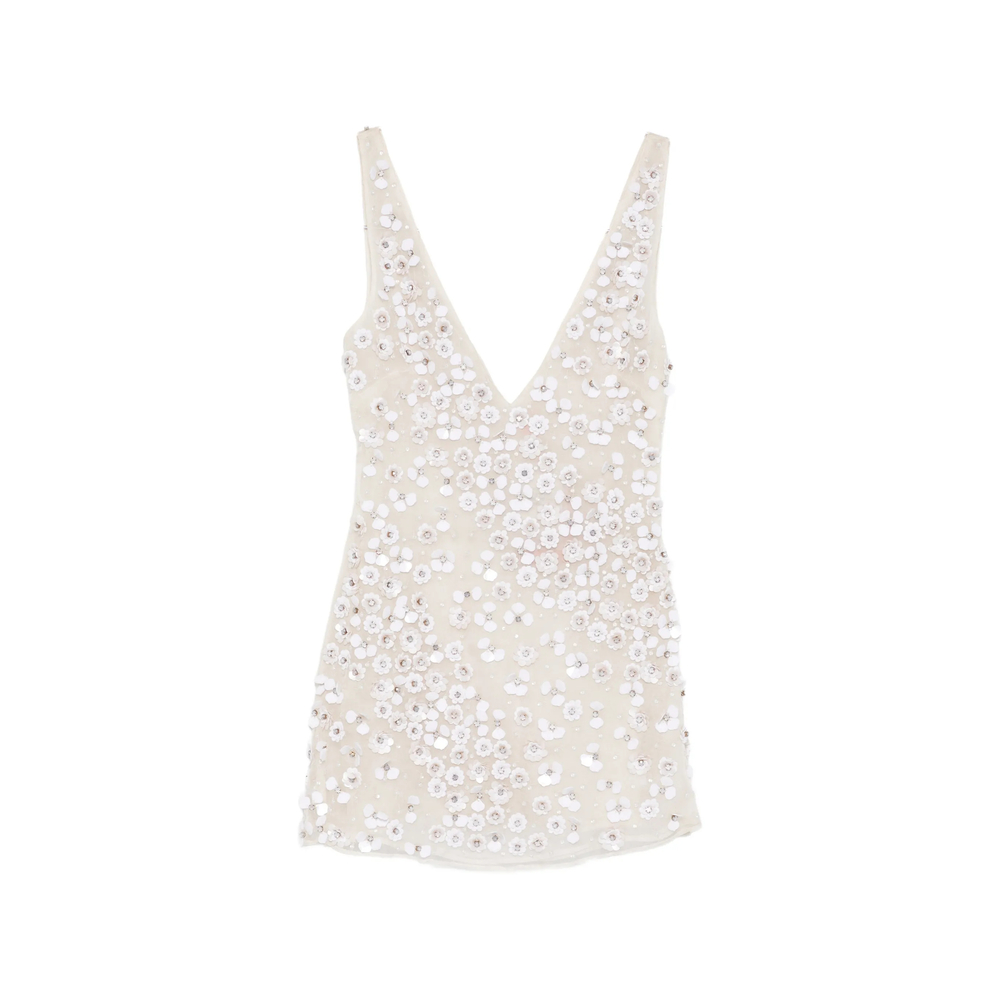 Cult Gaia Sequin Floral Mini Dress