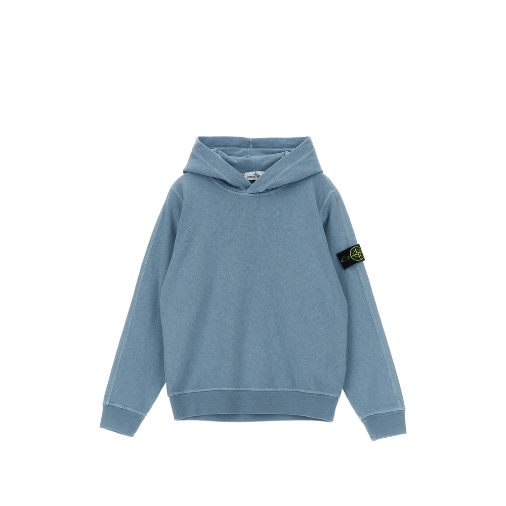Stone Island Logo-badge Long-sleeves Hoodie