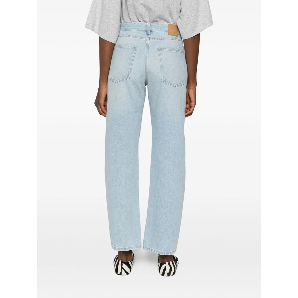 Button-Up Straight Jeans