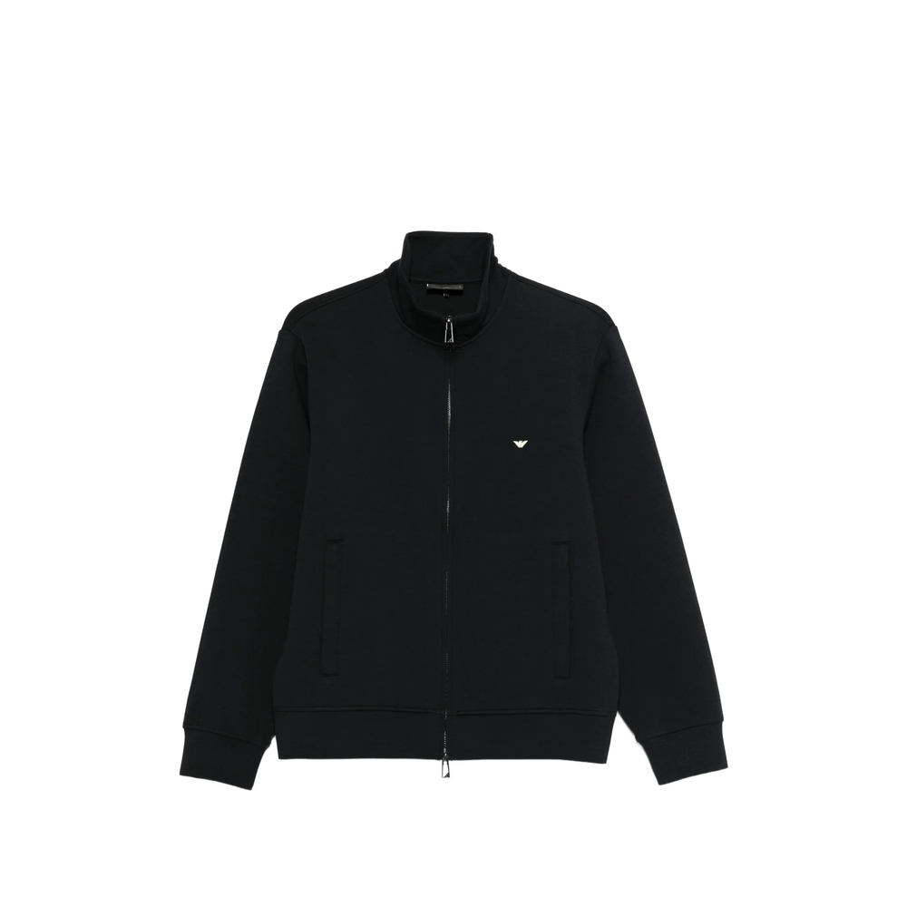 Emporio Armani Zip Mock-neck Sweatshirt
