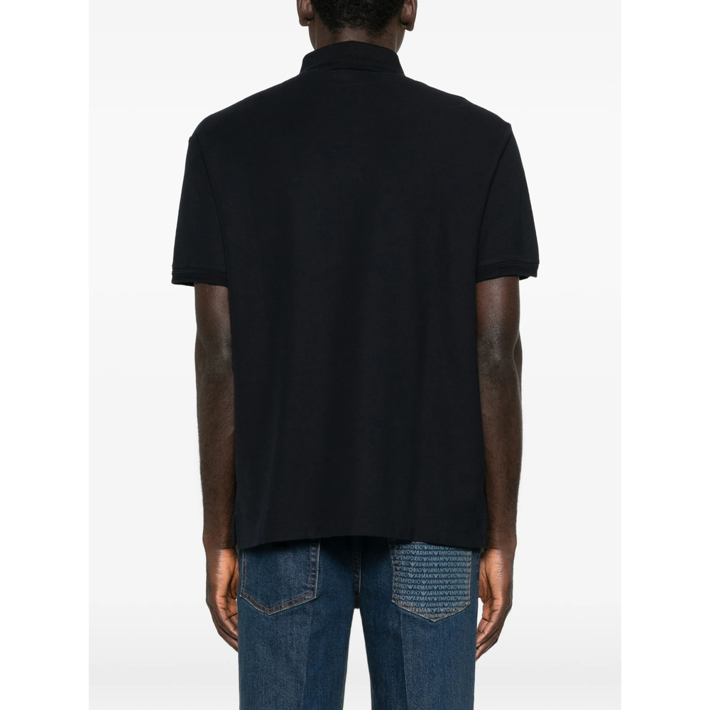Emporio Armani Logo-Patch Polo Shirt