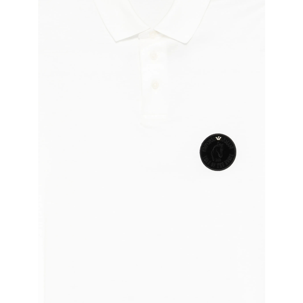 Emporio Armani Lunar New Year Lyocell-Blend Jersey Polo Shirt