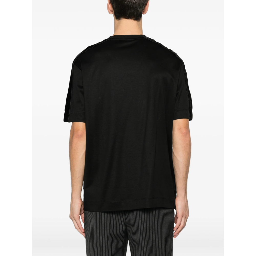 Emporio Armani Velvet-Panel T-Shirt