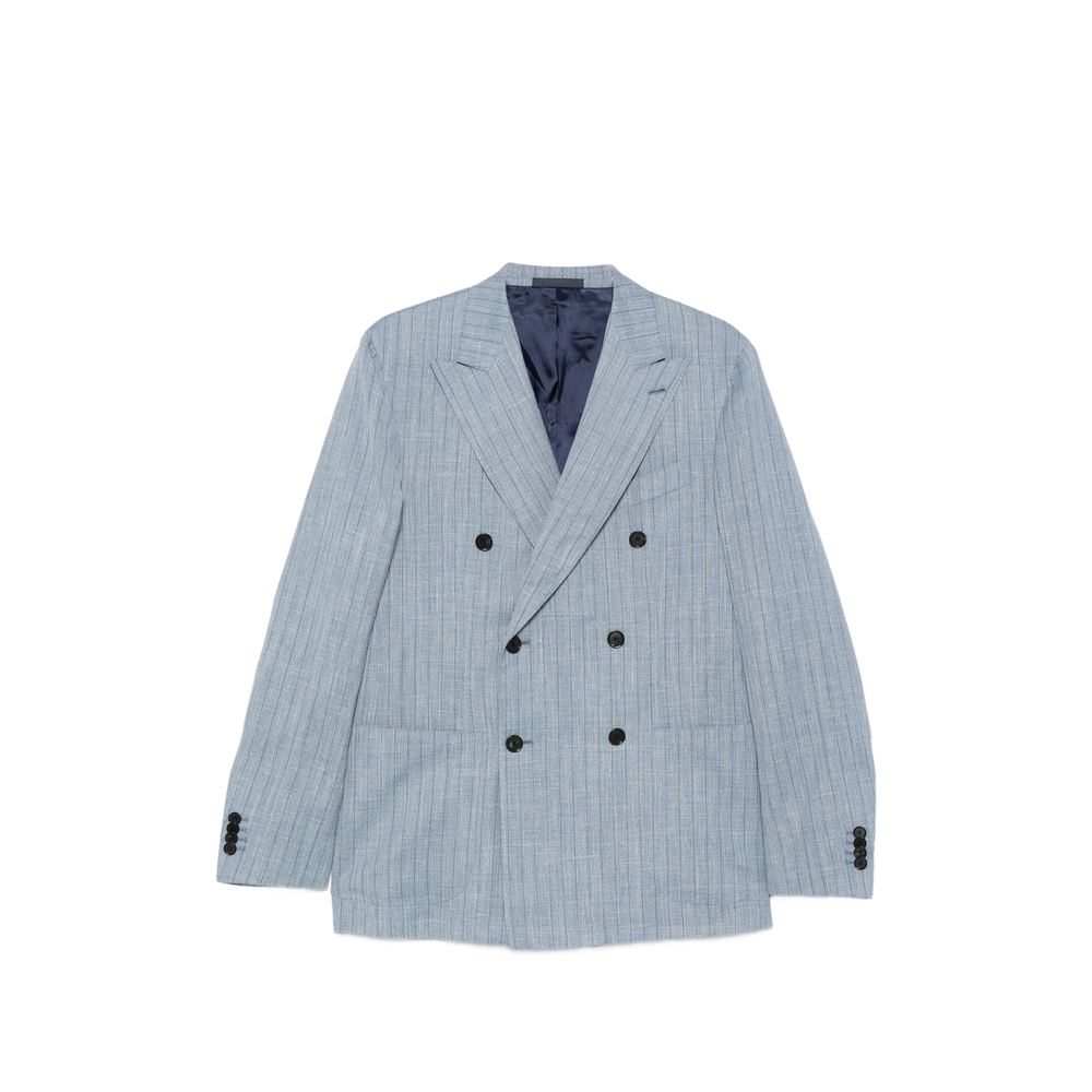 Caruso Aida Pinstripe Double-breasted Blazer