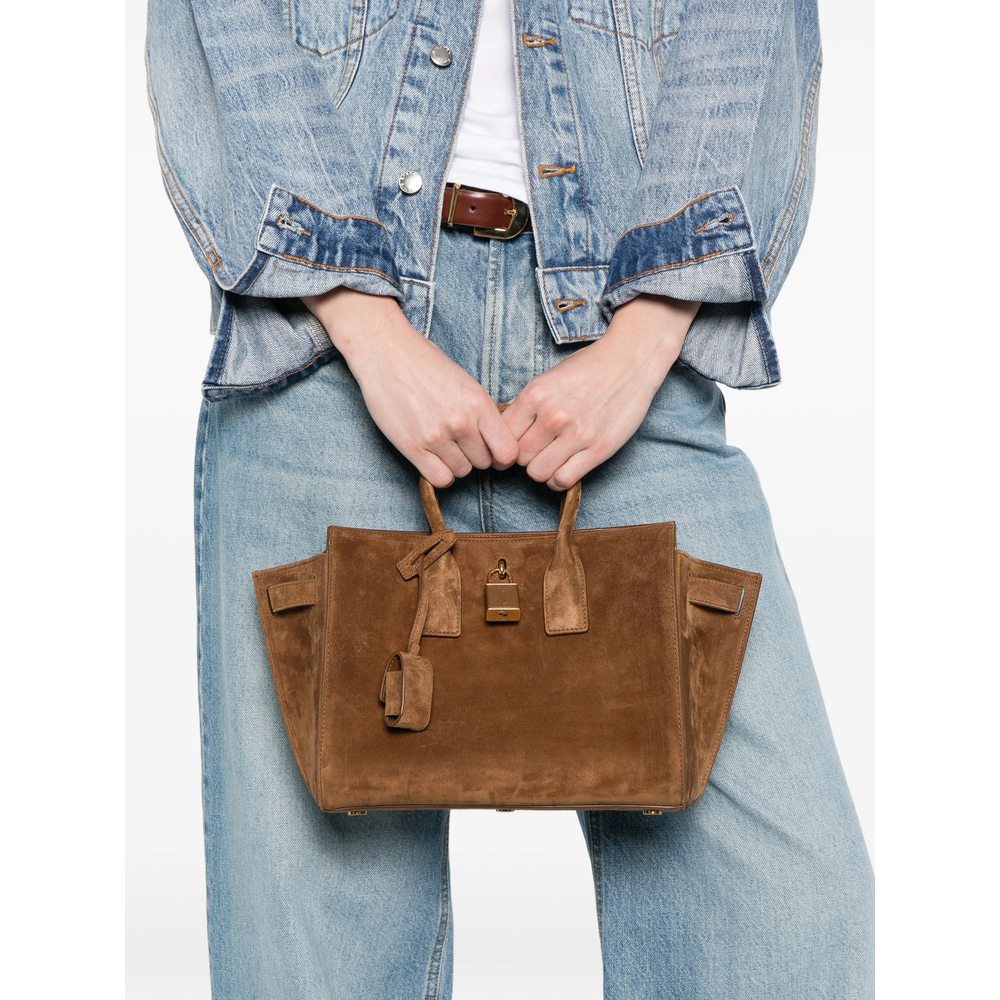 Sac De Jour In Suede - Small Tote Bag