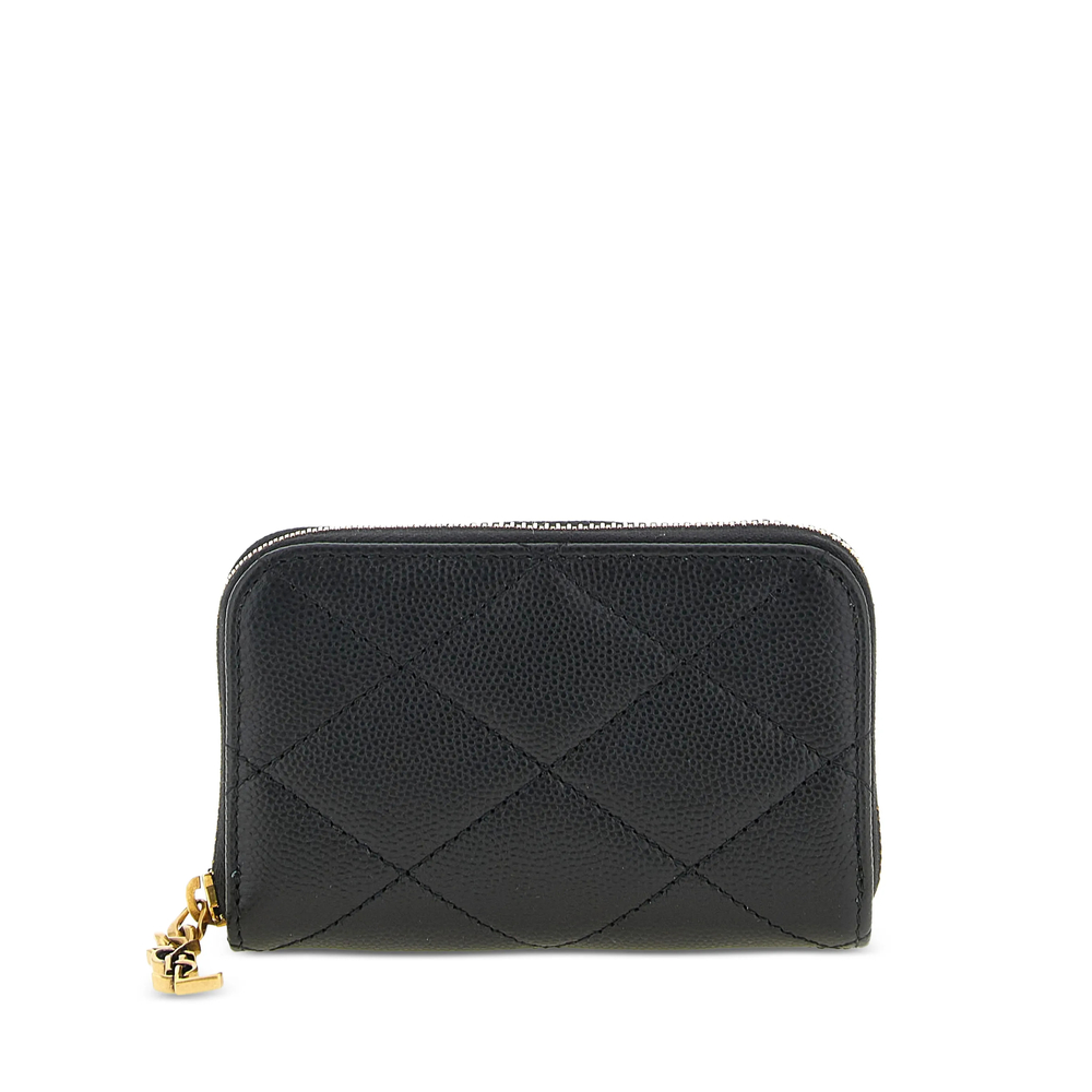 Saint Laurent Cassandre Quilted Purse In Black