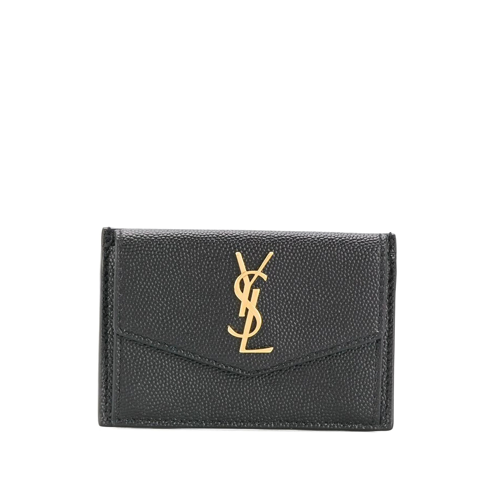 Saint Laurent Uptown Card Case In Black