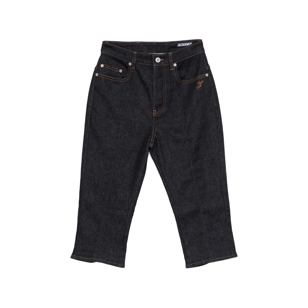 Jacquemus Le De-nimes Cropped Jeans In Blue
