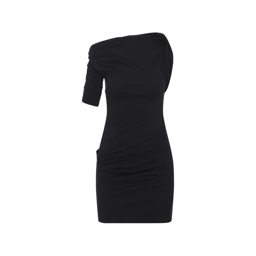 JACQUEMUS Jacquemus Ruched One-shoulder Mini Dress　Jacquemus シャーリングワンショルダーミニドレス