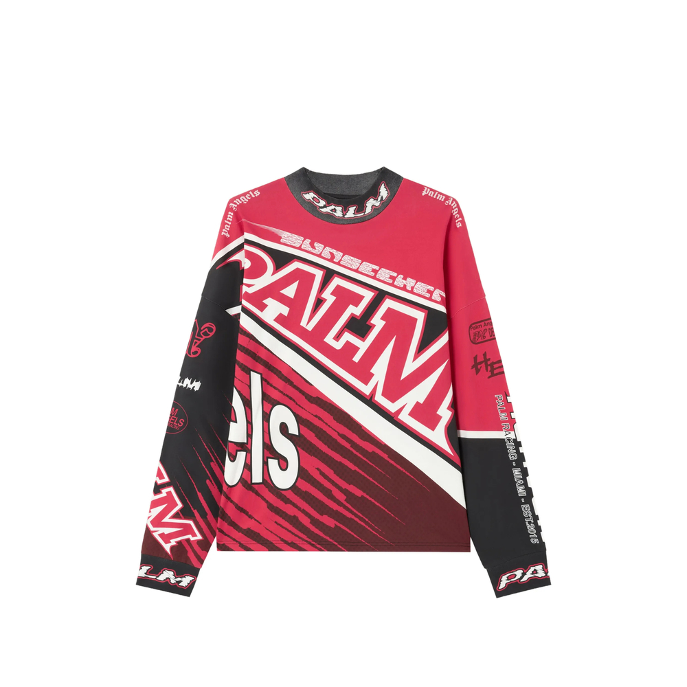 Palm Angels Racing Loose Long-sleeved T-shirt