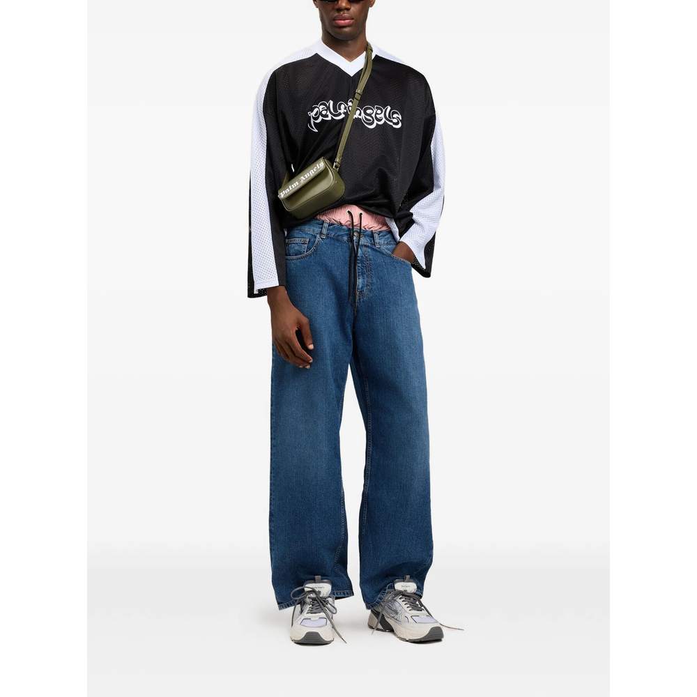 Curved Logo Denim Jeans
