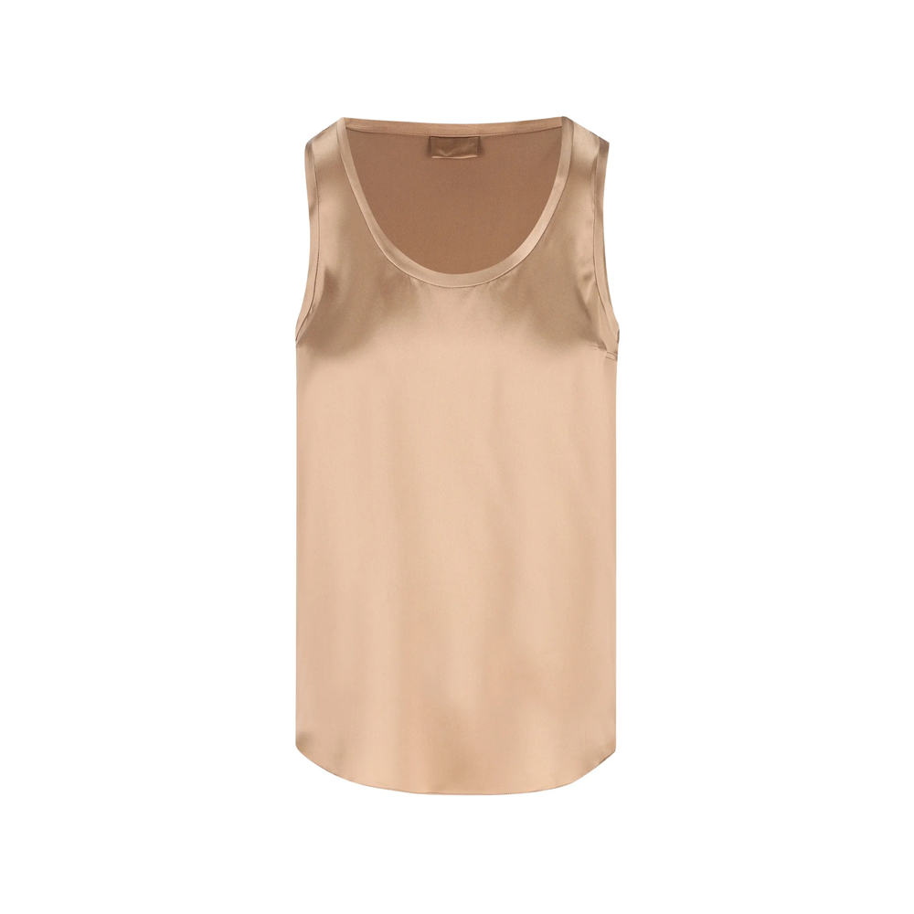 Brunello Cucinelli Scoop-neck Tank Top In Neutral