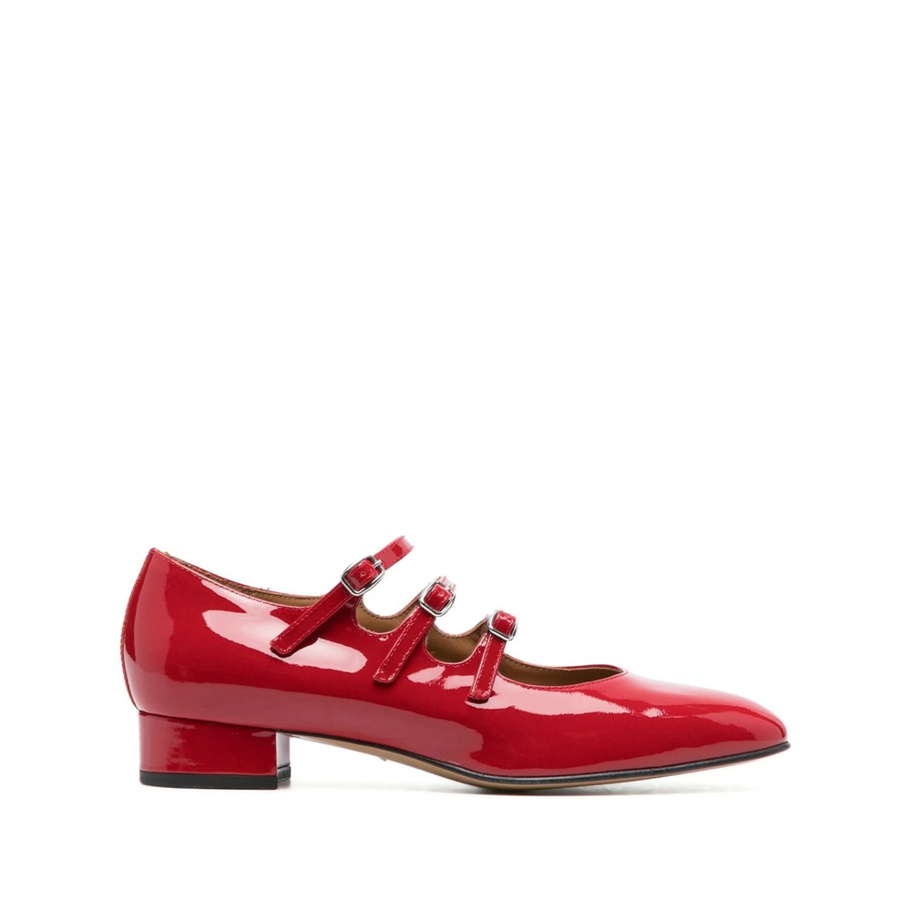 Carel Paris Buckled Patent Leather Pumps