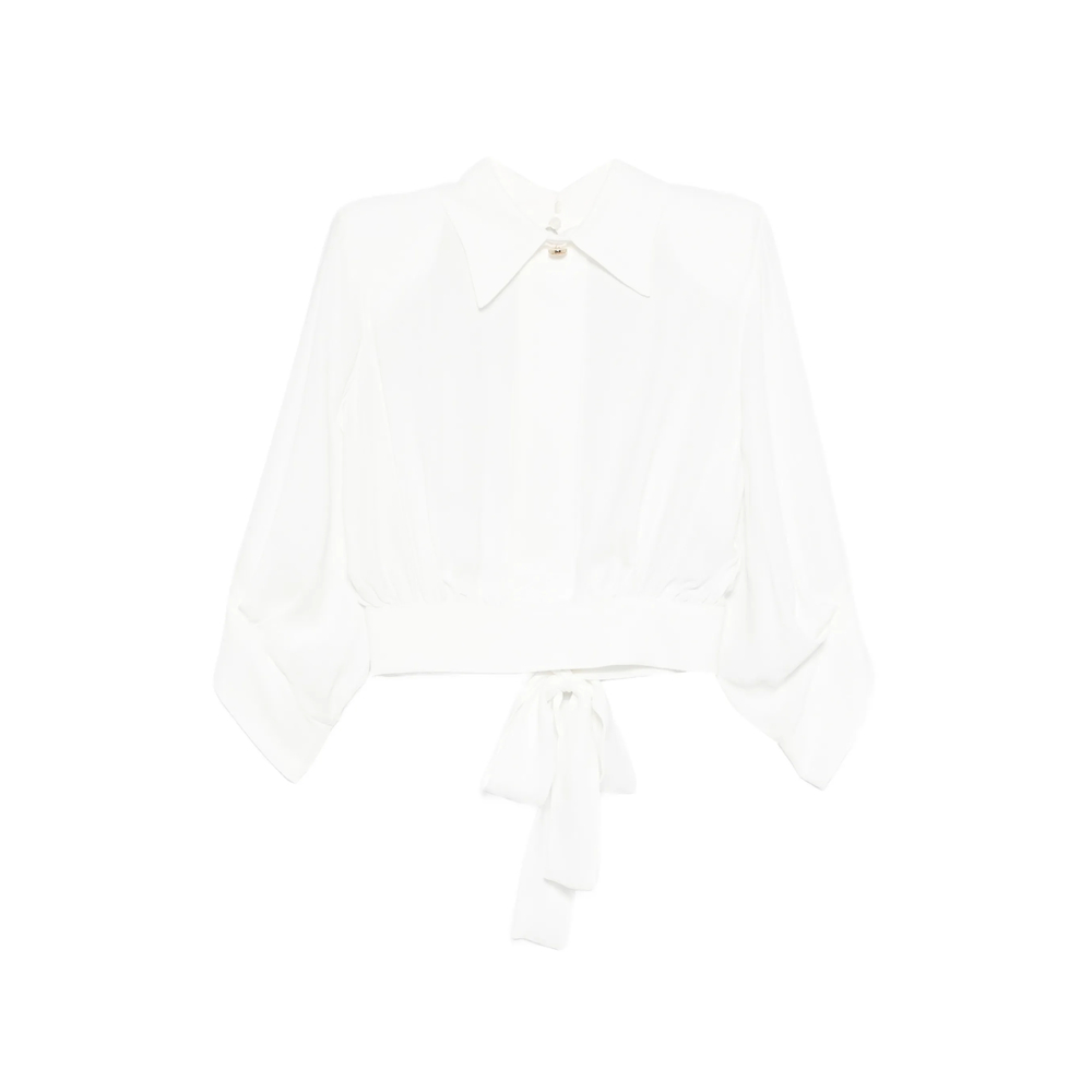 Elisabetta Franchi Open-back Collared Blouse