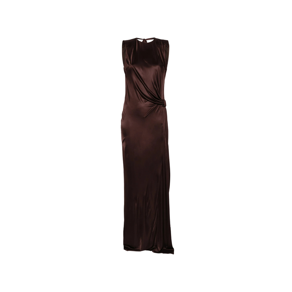 Elisabetta Franchi Red Carpet Dress In Shiny Viscose Jersey