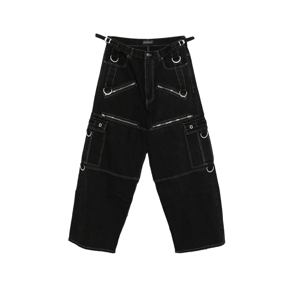 Balenciaga Contrast-stitching Straight Jeans