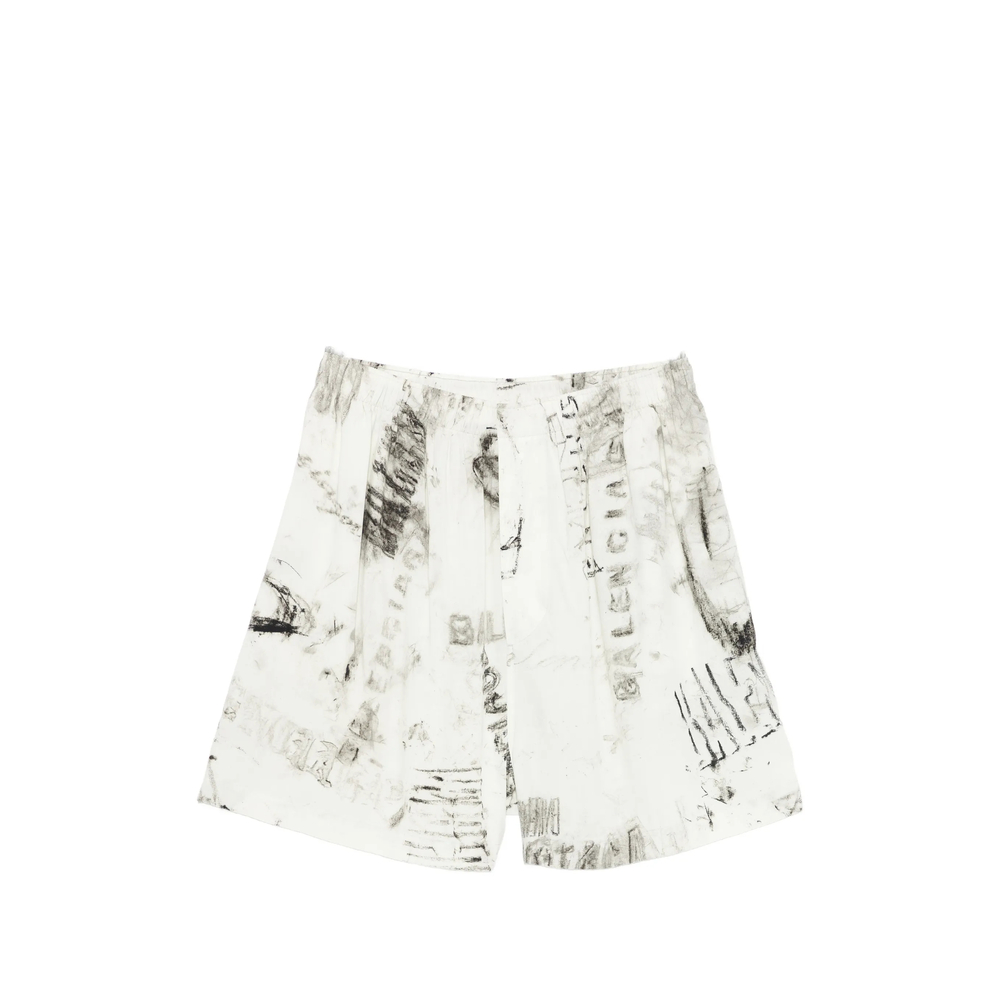 Balenciaga Print Pyjama Shorts