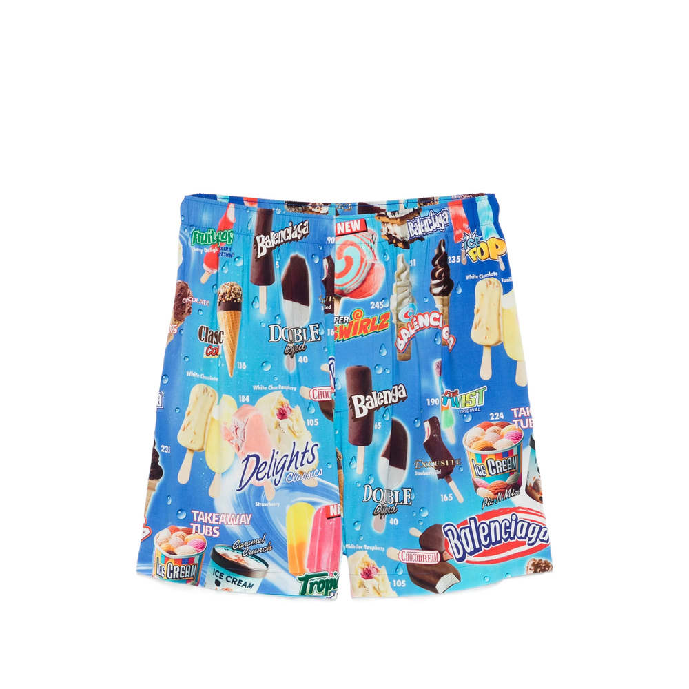 Balenciaga Sweet Treat Print-detail Shorts
