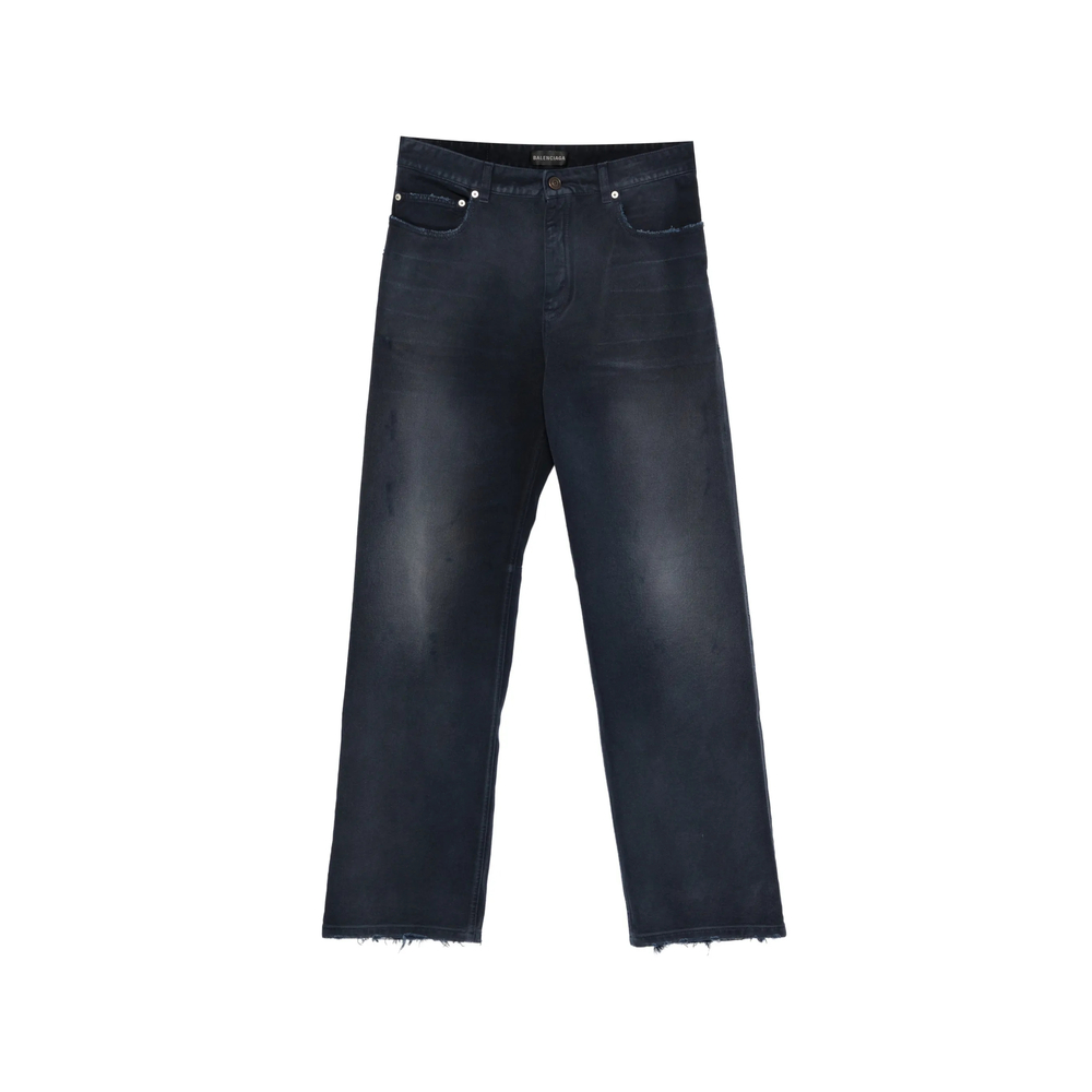 Balenciaga Curved Knee Jellyfish Five-pockets Jeans