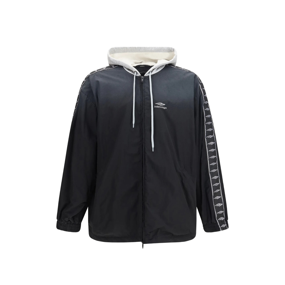 Balenciaga Logo-detail Hooded Jacket