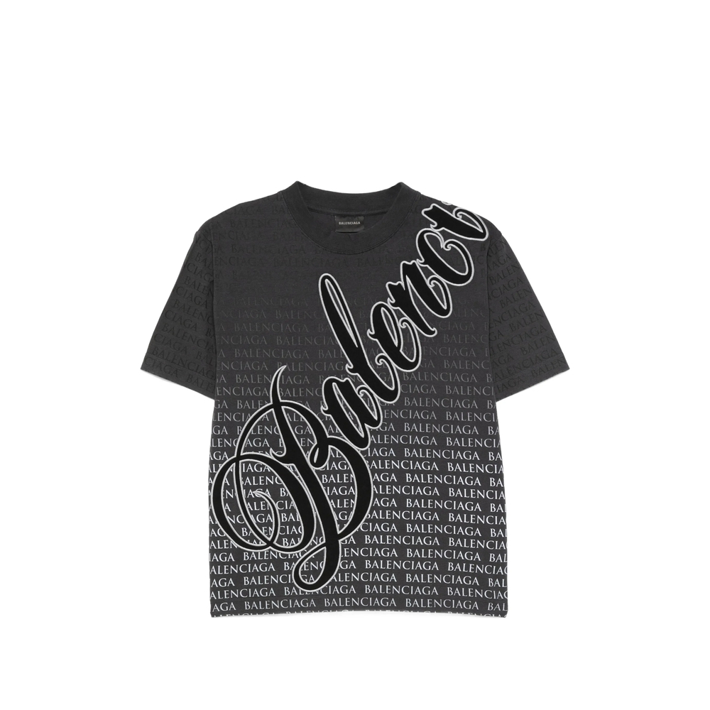 Balenciaga Cursive Graphic-print T-shirt