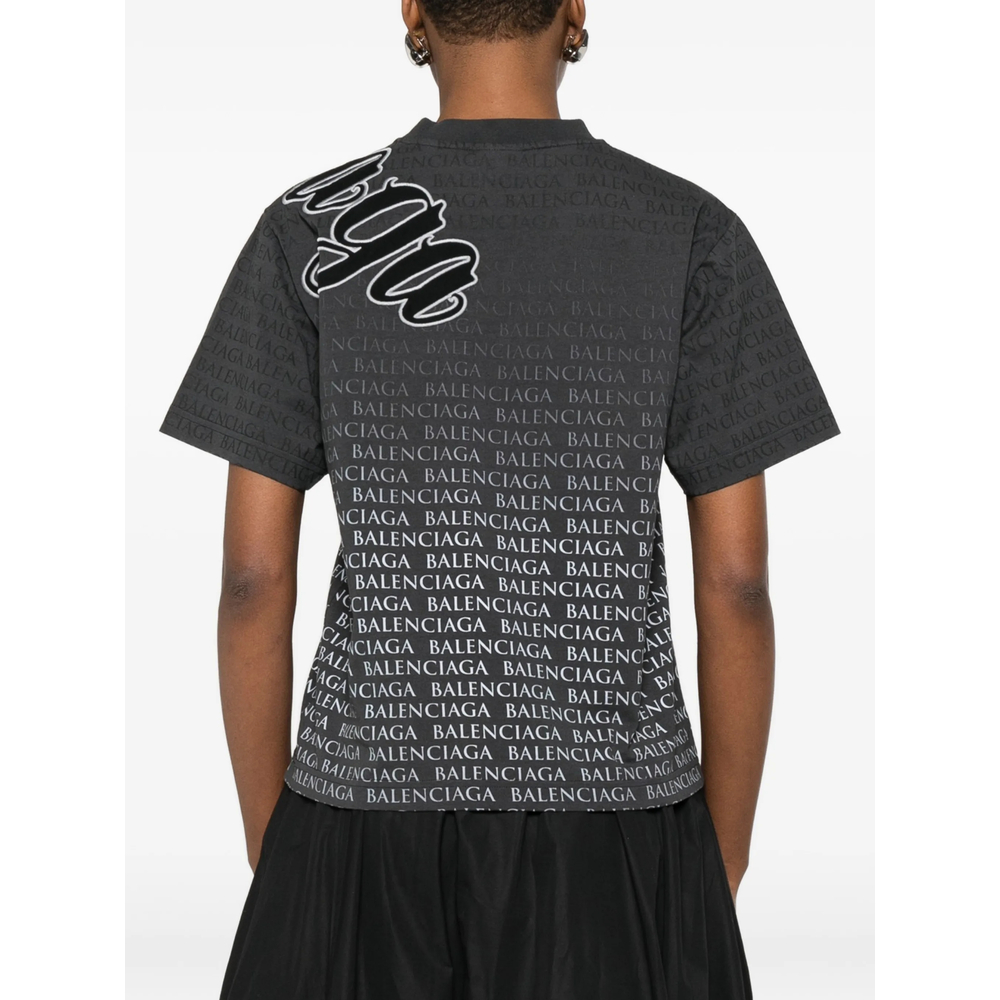 Cursive Graphic-Print T-Shirt