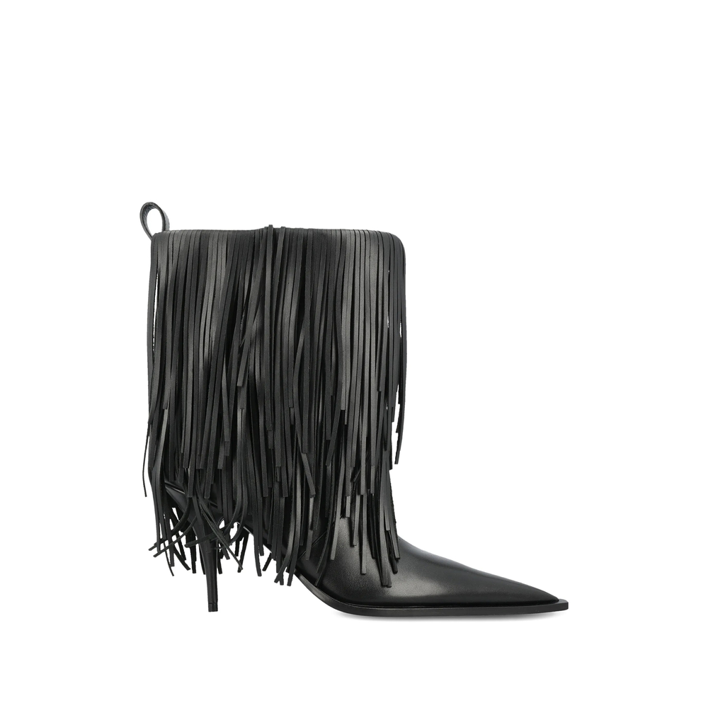 Balenciaga Fringed-embellishment Boots