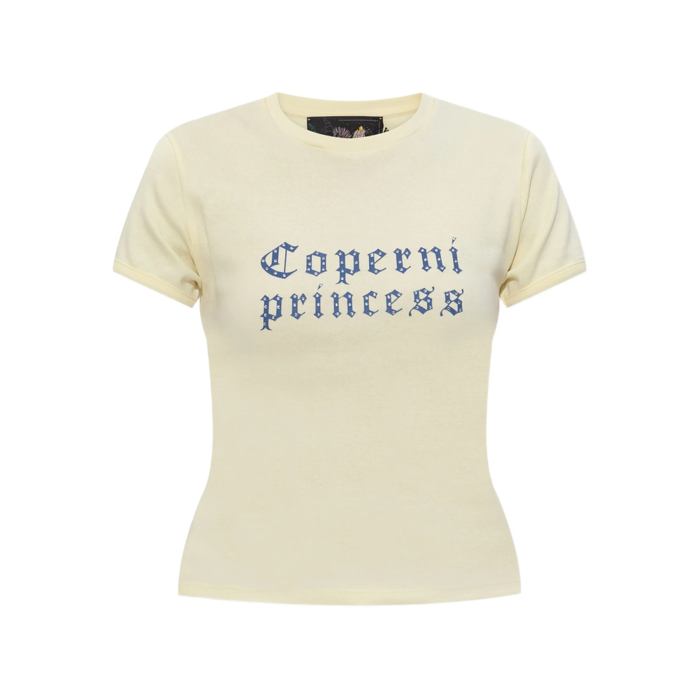 Coperni Logo-print T-shirt In Yellow