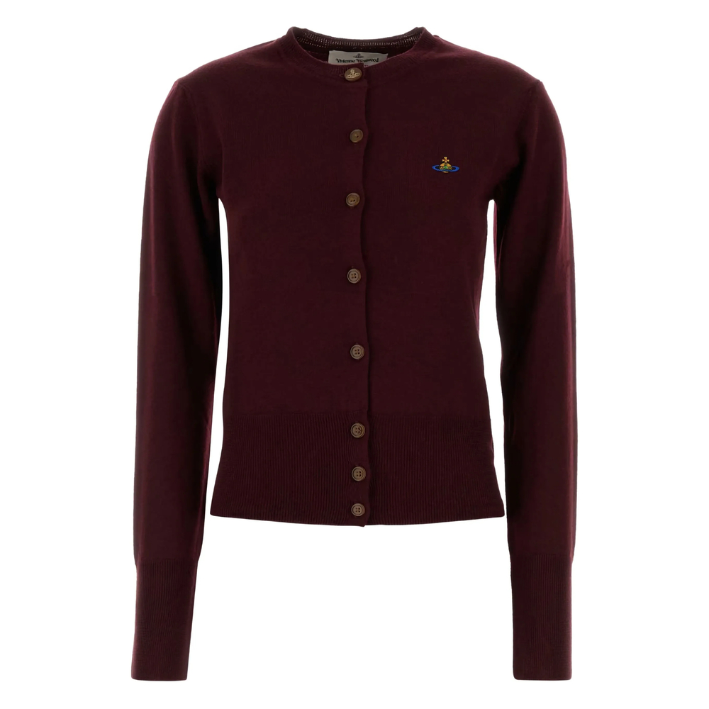 Vivienne Westwood Orb-embellished Virgin-wool Cardigan