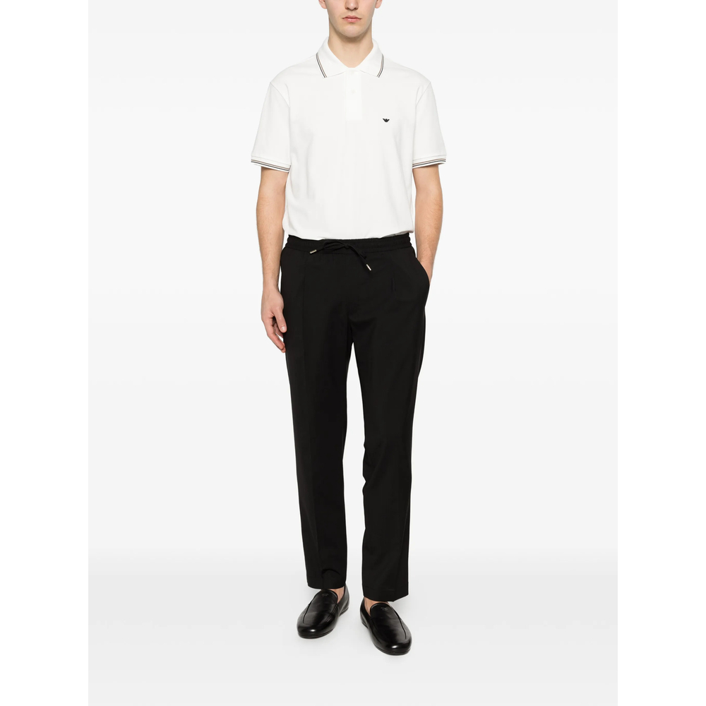 Emporio Armani Slim Fit Polo In Stretch Cotton Pique