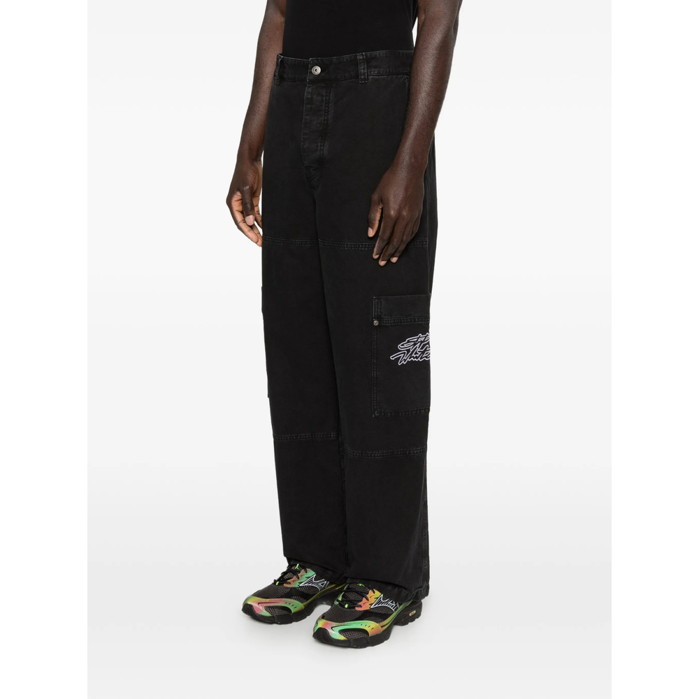 Off-White Cargo-Pocket Embroidered Trousers