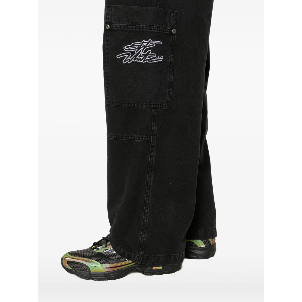 Off-White Cargo-Pocket Embroidered Trousers