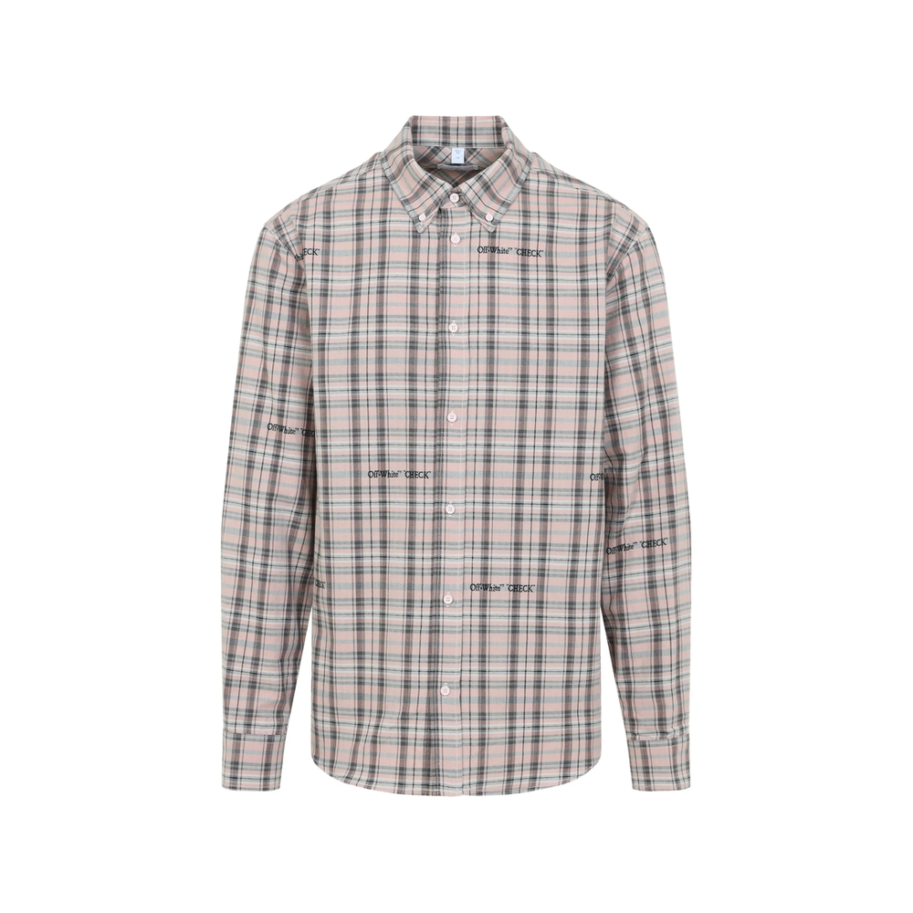 Off-white Marker Check Flannel Shirt