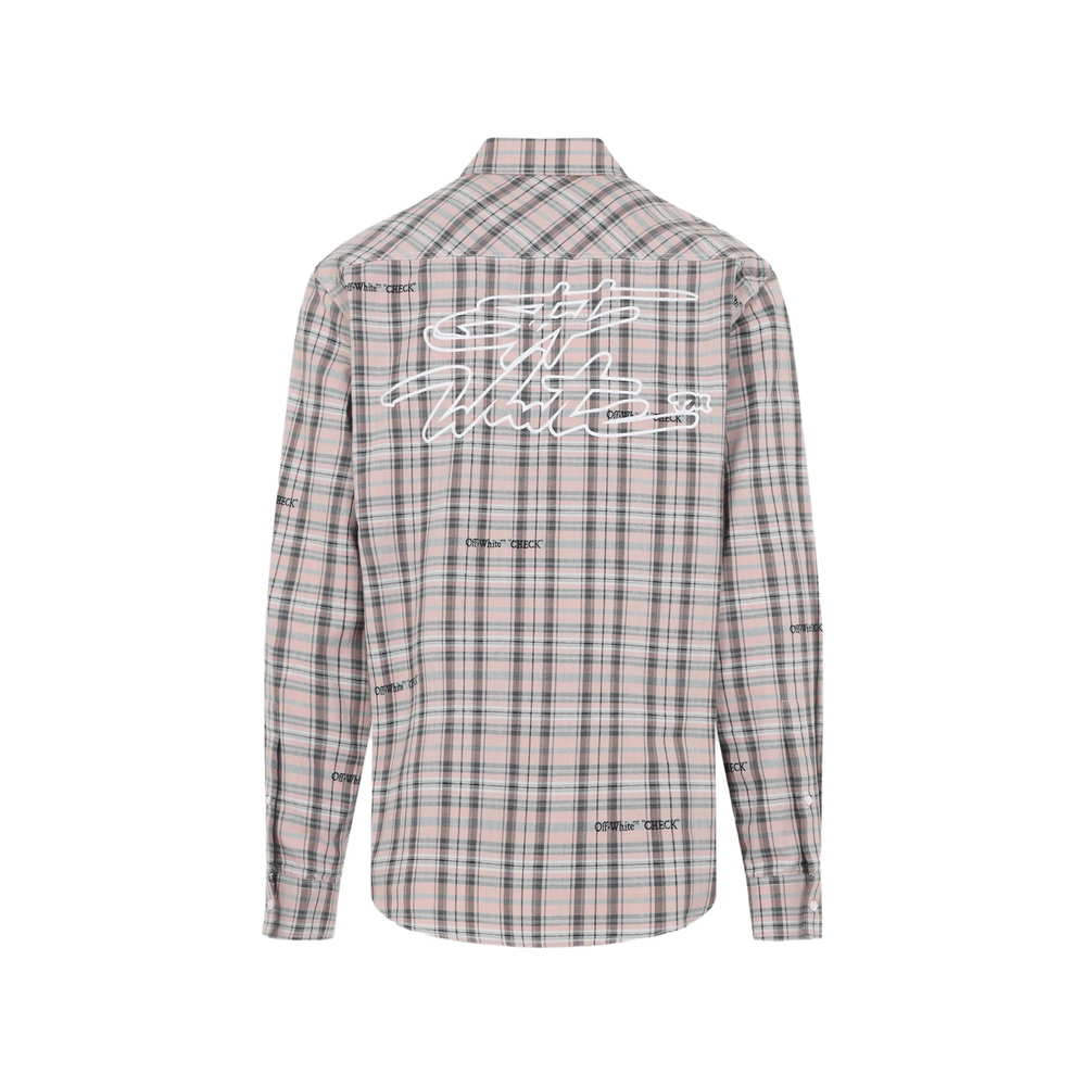 Off-White Checked Flannel Shirt