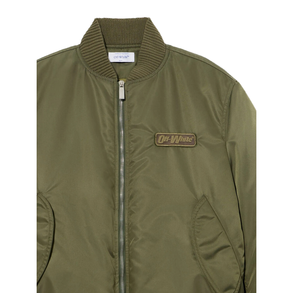 Off-White Logo-Patch Bomber Jacket