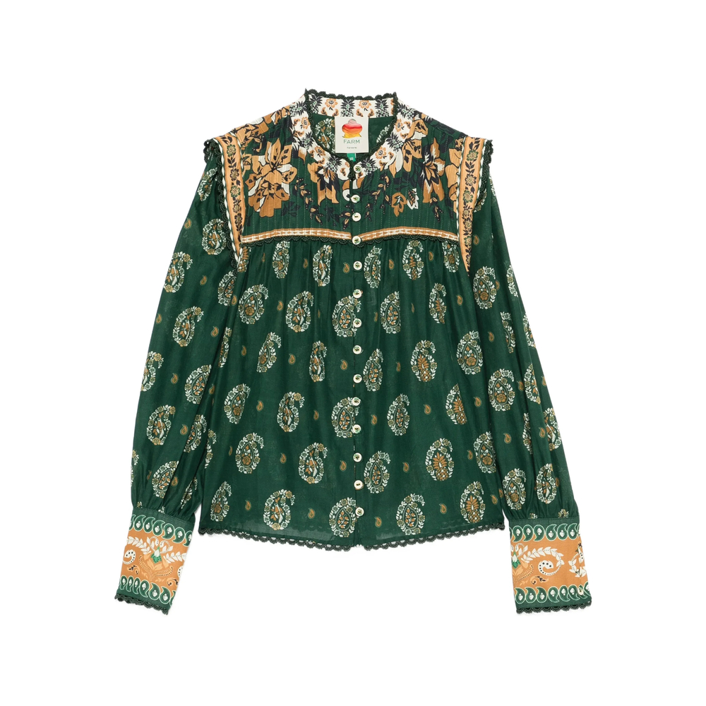 Farm Rio Tayla Paisley-print Shirt
