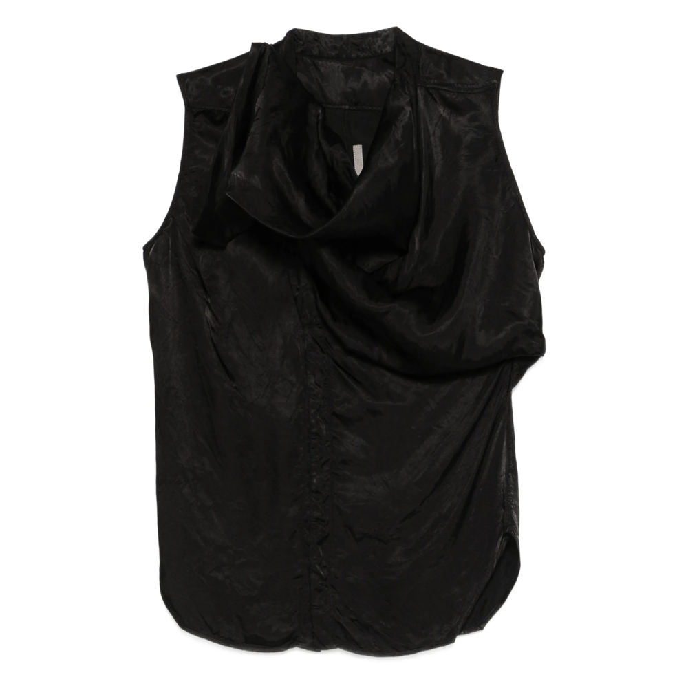 Rick Owens Mouwloze Gedrapeerde Top