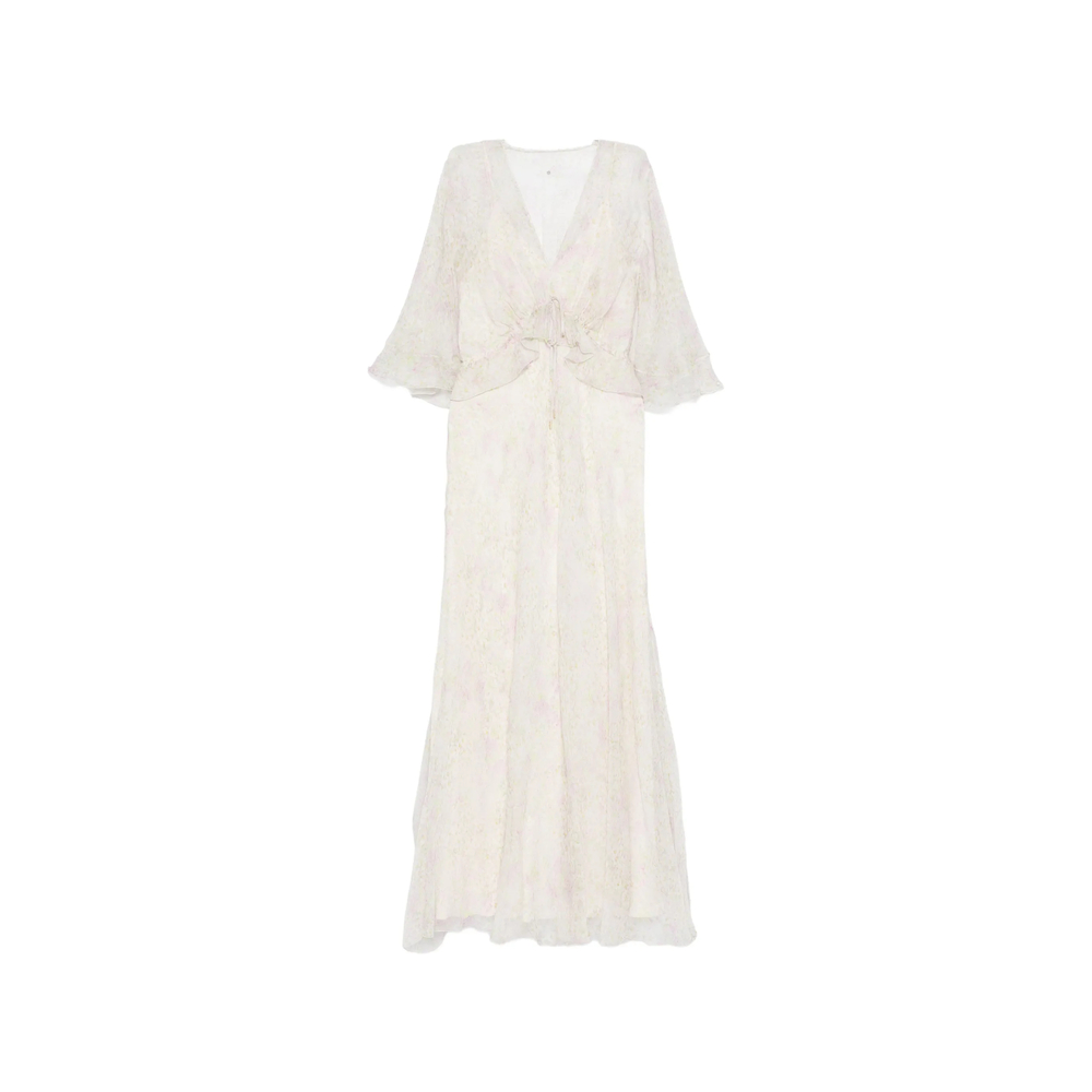 Alberta Ferretti Floral-detail Maxi Dress