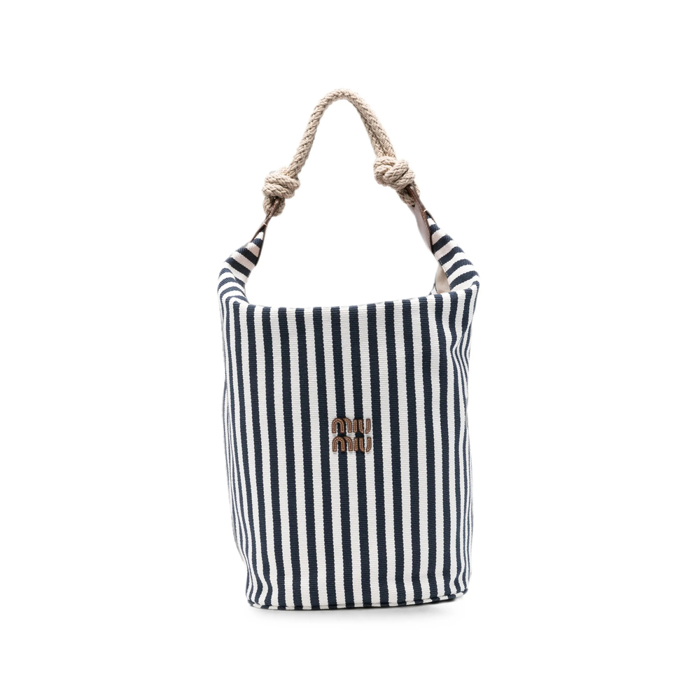 Miu Miu Striped Rope-handle Shoulder Bag
