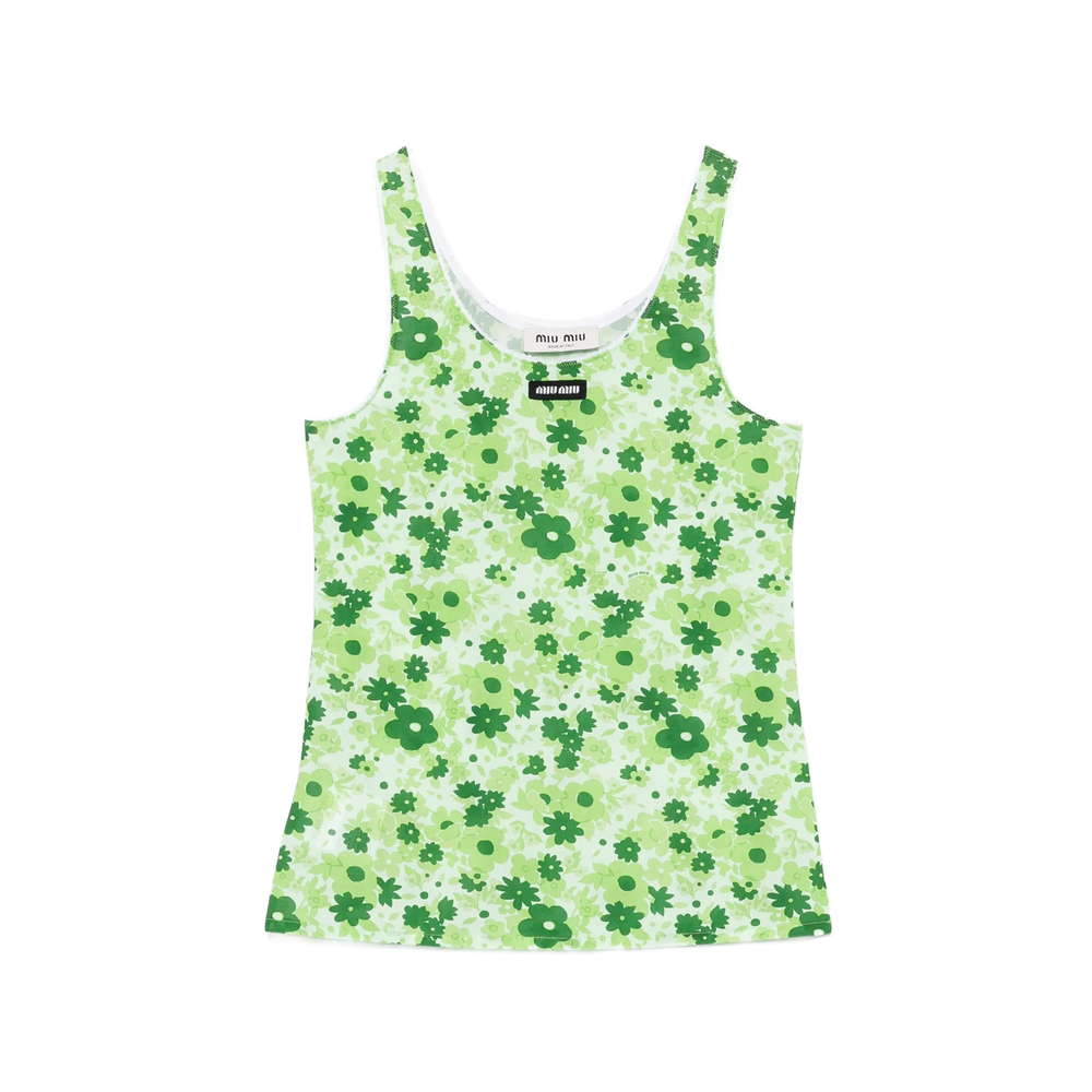 Miu Miu Floral-print Top