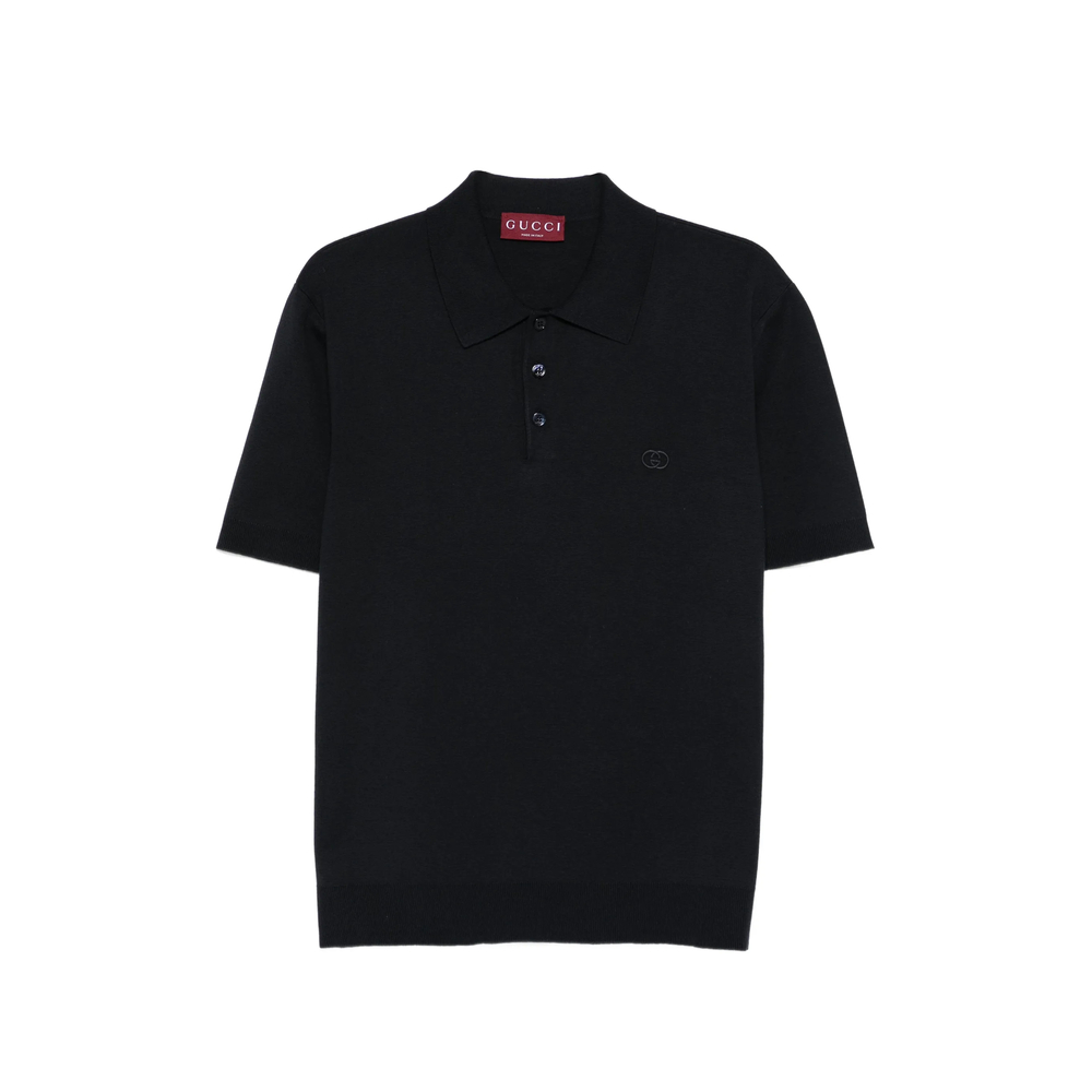 Gucci Silk Cotton Polo Shirt With Embroidery
